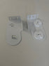 Rollease Acmeda Slimline Combination Bracket Top Front Left White