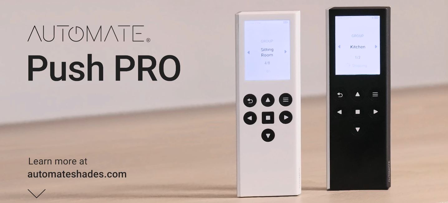 PushPRO - for the ultimate control for your Automate roller blinds