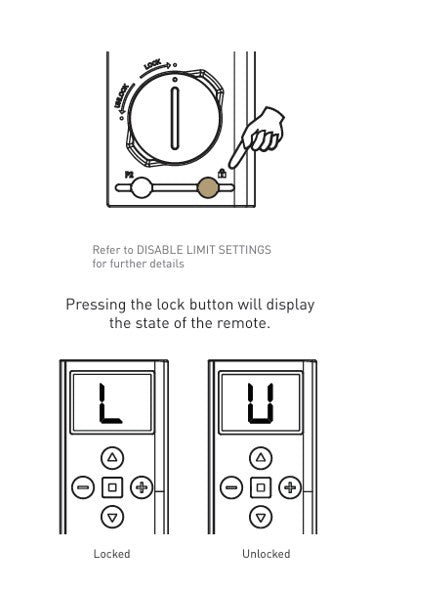 How to adjust the upper and lower limits on my motorised blind