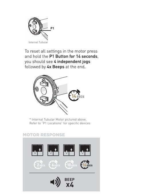 How to do a factory re-set on your Rollease Acmeda motorised blinds