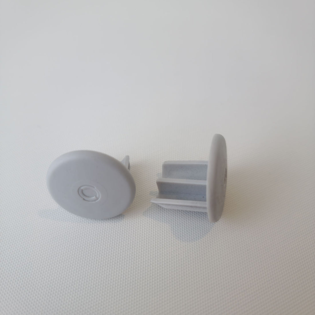 Roller Blind Round End caps - bag of 20  - grey