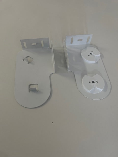 Rollease Acmeda Slimline Combination Bracket Top Front Left White